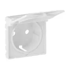 Панель лицевая Legrand 754840 Valena LIFE - для розетки 2К+З c крышкой, белая