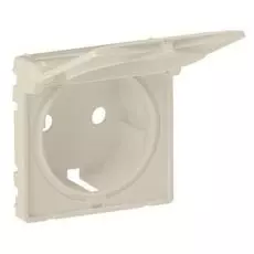 Панель лицевая Legrand 754841 Valena LIFE - для розетки 2К+З с крышкой, слоновая кость