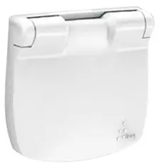 Накладка Legrand 754845 Valena ALLURE розетки с заземлением с крышкой (белая)