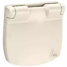 Накладка Legrand 754846 Valena ALLURE розетки с заземлением с крышкой (слоновая кость)