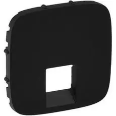 Накладка Legrand 755418 Valena ALLURE, розетки комп. 1-ой, антрацит