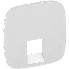 Накладка Legrand 755419 Valena ALLURE, розетки ТЛФ/комп. 1-ой, жемчуг