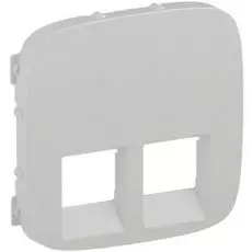 Накладка Legrand 755425 Valena ALLURE, розетки комп. 2-ой/ТЛФ+комп, белая