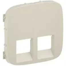 Накладка Legrand 755426 Valena ALLURE, розетки комп. 2-ой/ТЛФ+комп, слоновая кость