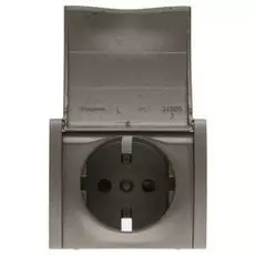 Накладка Legrand 771222 Galea Life для роз. с/з со шторками с крышкой бронза