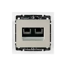 Накладка Legrand 771575 Galea Life для розеток RJ11 (2-й) или для RJ45 (1-й или 2-й) перламутр