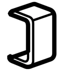 Накладка на стык Legrand 033602 - DLPlus - для мини-плинтусов 20х12,5 мм, белый