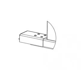 Накладка PERCo PERCo-RF01 0-07 нижняя для стыковки дополнительной секции ограждения PERCo-MB-15D с секцией PERCo-MB-15/калиткой PERCo-WHD-15 или со ст