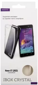Накладка Red Line iBox Crystal УТ000024063 силиконовая, для Honor X7 (2022), прозрачная