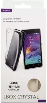 Накладка Red Line iBox Crystal УТ000024071 силиконовая, для Xiaomi Mi 11 Lite 5G/ 11 Lite 5G NE (2021), прозрачная