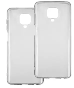 Накладка Red Line iBox Crystal УТ000028822 силиконовая, для Xiaomi Redmi Note 9S, прозрачная, 2 шт