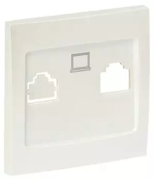 Накладка розетки компьютерной EKF ESK01-L-035-50 Валенсия RJ-45 1-местная жемчуг