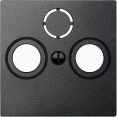 Накладка Schneider Electric MTN297514 Merten розетки TV-FM/TV-FM-SAT, термопласт, IP20 (антрацит)