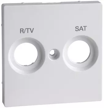 Накладка Schneider Electric MTN299825 Merten SM розетки TV-FM/TV-FM-SAT с маркировкой, актив белый