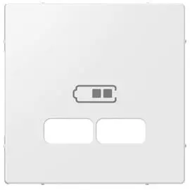 Накладка Schneider Electric MTN4367-0319 центральная Merten SM Полярно-Бел для USB механизма 2,1А