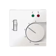 Накладка Schneider Electric MTN534919 Merten SM регулятора тёплого пола с выключателем, термопласт, IP20 (белый глянцевый)