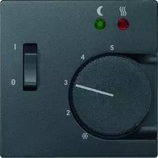 Накладка Schneider Electric MTN535814 Merten регулятора тёплого пола с выключателем, термопласт, IP2