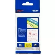 Наклейка Brother TZE222 Наклейка ламинированная TZ-E222 (9 мм красн/бел, TZ-222)