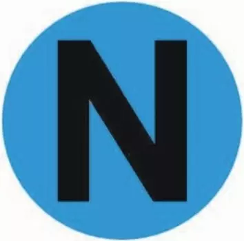 Наклейка EKF an-2-08-1 "N" d=20 PROxima
