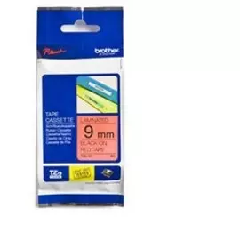 Наклейка ламинированная Brother TZE421 TZ-E421 (9 мм черн/красн)