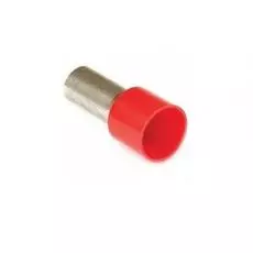 Наконечник DKC 2ART505HLR гильза 10мм с изолированным фланцем, красный, "Quadro" (уп/100 шт)