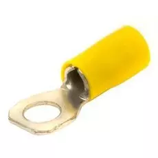 Наконечник DKC 2C6P с отверстием под винт и изолир.фланцем 2,5-6 кв.мм 6,2 мм (НКИ), "Quadro" (уп50ш