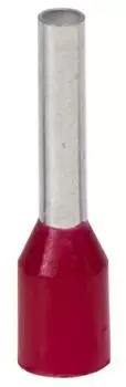 Наконечник-гильза с изолир.фланцем DKC IF1-08RD для жилы сечением 1кв.мм, длина контактной части 8мм, красный (НШВИ 1-08), (уп/100 шт) "Quadro"