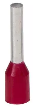 Наконечник-гильза с изолир.фланцем DKC IF1-06RD для жилы сечением 1кв.мм, длина контактной части 6мм, красный (НШВИ 1-06), (уп/100 шт) "Quadro"