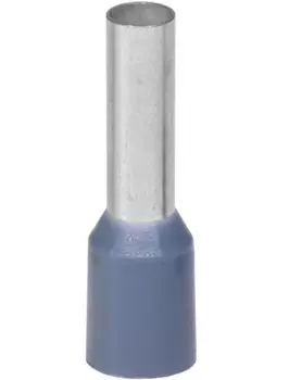 Наконечник-гильза с изолир.фланцем DKC IF4-12GR для жилы сечением 4кв.мм, длина контактной части 12мм, серый (НШВИ 4-12), (уп/100 шт) "Quadro"