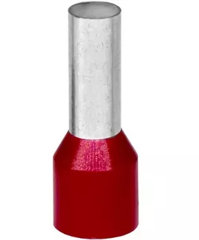 Наконечник-гильза с изолир.фланцем DKC IF95-25RD для жилы сечением 95кв.мм, длина контактной части 25мм, красный (НШВИ 95-25), (уп/25 шт) "Quadro"