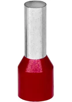 Наконечник-гильза с изолир.фланцем DKC IF35-25RD для жилы сечением 35кв.мм, длина контактной части 25мм, красный (НШВИ 35-25), (уп/50 шт) "Quadro"