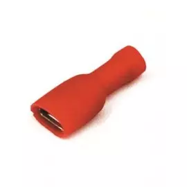 Наконечник плоский полностью изолир. (розетка) DKC 2A04TP 0,25-1,5 кв.мм 2,8х0,5 мм (РППИ-М), "Quadro" (уп/100 шт)