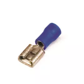 Наконечник плоский с изолир.фланцем (розетка) DKC 2B01P 1,5-2,5 кв.мм 4,8х0,8 мм (РПИ-М), "Quadro" (уп/100 шт)