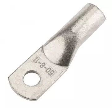 Наконечник Rexant 07-5322-4 медный луженый ТМЛ 50-8-11 (50мм2 - диам. 8мм) ГОСТ 7386-80