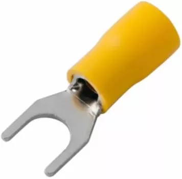 Наконечник Rexant 08-0153 вилочный изолированный 6.5 мм 4-6 мм 2 (НВи 6.0-6 / НВи 5,5-6) желтый