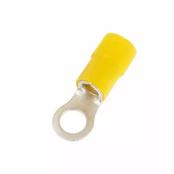 Наконечник с отверстием под винт DKC 2C4P-EE-PA ПА, легкий ввод жилы, 2,5-6 кв.мм М4 (д.4,3 мм) (НКИ), "Quadro" (уп/100 шт)