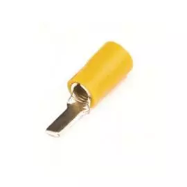 Наконечник с плоским штифтом с изолир.фланцем DKC 2C11CP 2,5-6 кв.мм 3,9х13 мм(НШПИ), "Quadro" (уп/50 шт)