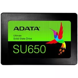Накопитель SSD 2.5'' ADATA ASU650SS-512GT-R Ultimate SU650 512GB SATA 6Gb/s 3D TLC 520/450MB/s IOPS 40K/75K MTBF 2M