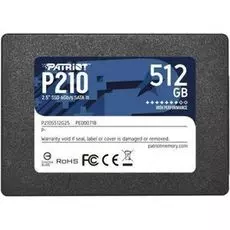 Накопитель SSD 2.5'' Patriot Memory P210S512G25 P210 512GB SATA 6Gb/s 3D TLC 520/430MB/s IOPS 50K/50K 7mm