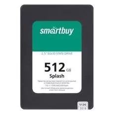 Накопитель SSD 2.5'' SmartBuy SBSSD-512GT-MX902-25S3 Splash 512GB SATA 6Gb/s 3D TLC 560/510MB/s MTBF 1.5M 7mm