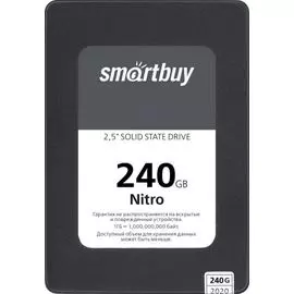 Накопитель SSD 2.5'' SmartBuy SBSSD-240GQ-MX902-25S3 Nitro 240GB SATA 6Gb/s QLC 560/500MB/s MTBF 1.5M 7mm