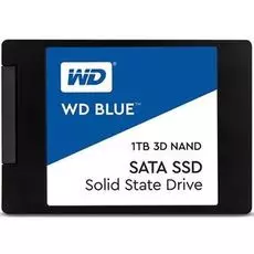 Накопитель SSD 2.5'' Western Digital WDS100T2B0A WD Blue 1TB SATA 6Gb/s TLC 560/530MB/s IOPS 95K/84K MTBF 1.75M