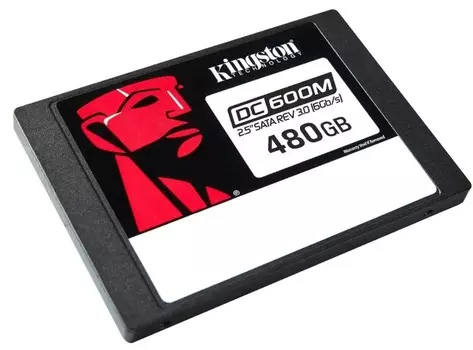 Накопитель SSD 2.5'' Kingston DC600M 480GB, 560/470MB/s, TBW 876, MTBF 2M