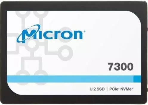 Накопитель SSD 2.5'' Micron MTFDHBE1T9TDF-1AW12ABYY 7300 PRO 1.92TB PCIe 3.0 x4 NVMe 3D TLC 3000/1550MB/s IOPS 396K/55K TBW 4200, DWPD 1.2