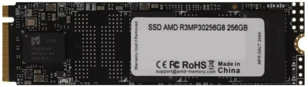 Накопитель SSD M.2 2280 AMD R3MP30256G8 256GB, 2000/1300MB/s
