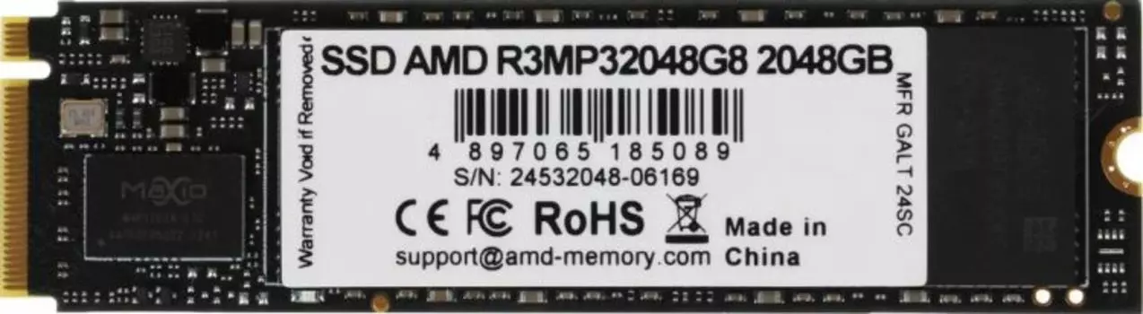Накопитель SSD M.2 2280 AMD R3MP32048G8 2TB, 3100/3500MB/s