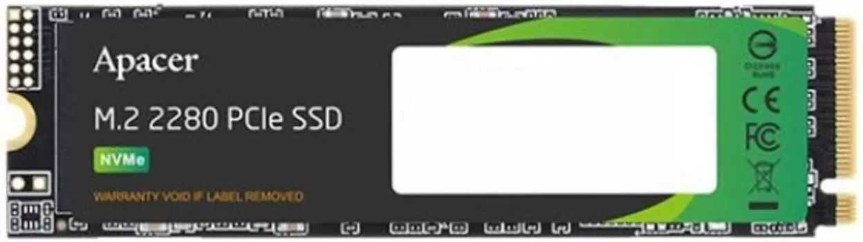 Накопитель SSD M.2 2280 Apacer AP512GAS2280P4X-1 AS2280P4X 512GB PCIe Gen3 x4 2100/1500MB/s IOPS 300K/420K MTBF 1.5M 200 TBW