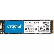 Накопитель SSD M.2 2280 Crucial CT250P2SSD8 P2 250GB PCIe Gen 3.0 NVMe 3D QLC 2100/1150MB/s MTBF 1.5M