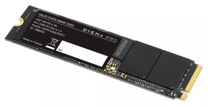 Накопитель SSD M.2 2280 Digma DGPST4004TP8T7 PCI-E 4.0 x4 4Tb Pro Top P8
