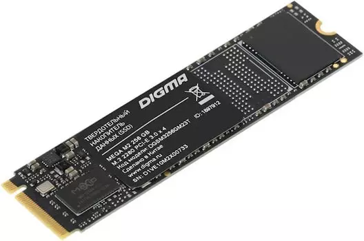 Накопитель SSD M.2 2280 Digma DGSM3256GM23T 256GB, PCIe 3.0x4